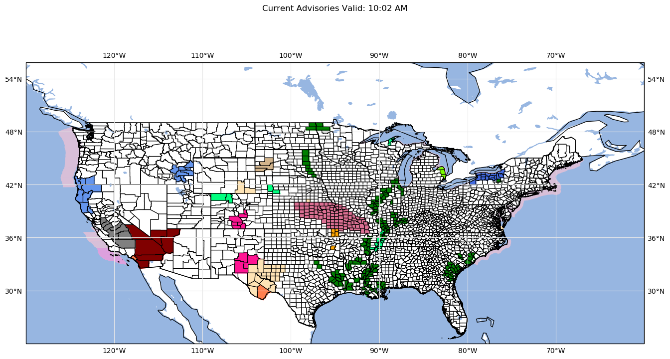 Exploring Python: Creating Regional NWS Alert Maps